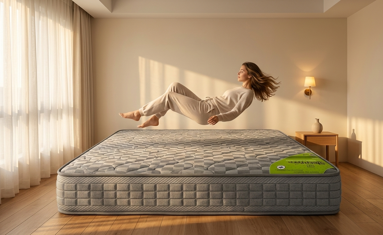 SleepFree 6-Inch Premium Grey Mattress | Medium Firm Queen