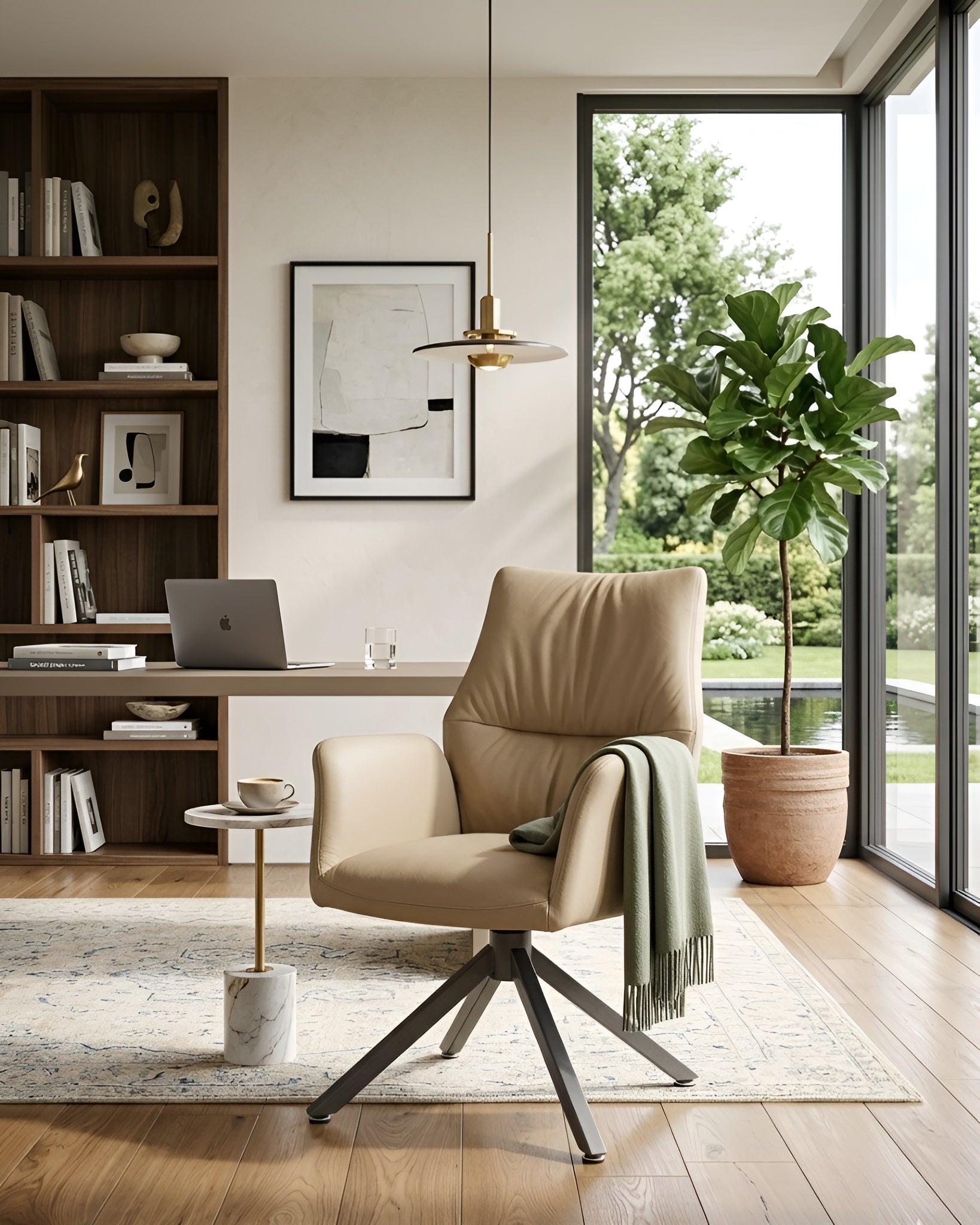 The Strato | Office-to-Dining Hybrid Swivel Chair | Premium Leatherette