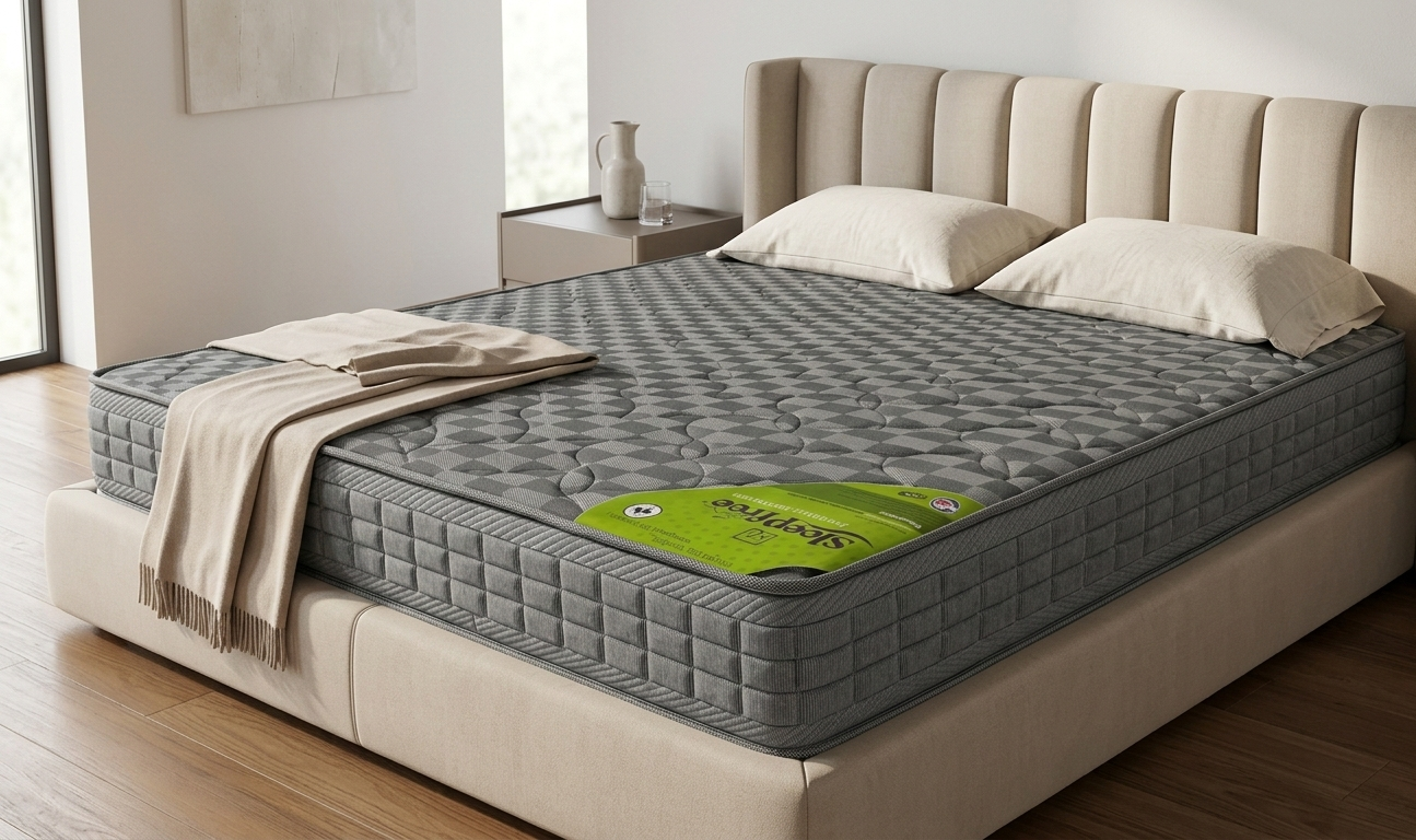 SleepFree 6-Inch Premium Grey Mattress | Medium Firm Queen